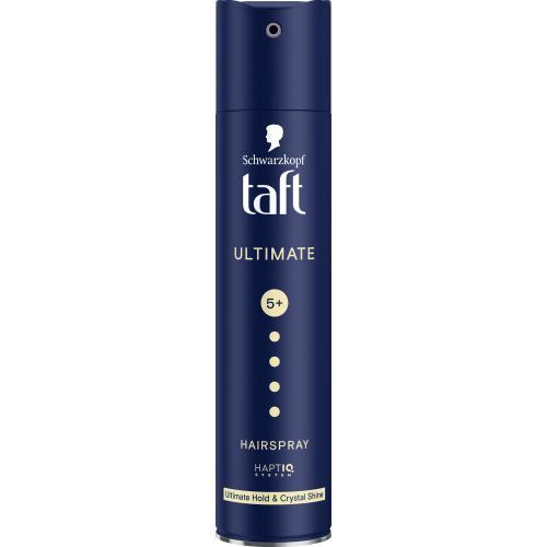 Schwarzkopf Taft Ultimate 5+ Hairspray Ultimate Hold & Crystal Shine Λακ για Απόλυτο Κράτημα & Λαμπερή Κρυστάλλινη Λάμψη, Κατάλλη για Όλους τους Τύπους Μαλλιών 250ml